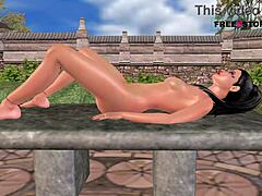 Intense Longing in 3D Cartoon as Cute Indian Girl Feels Overwhelmed Masturbating with Carrot