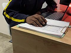 The shy security guard agrees to a porn shoot, but it goes wrong.