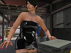 Can You Believe Cristina Gets Fucked By Two Mechanics In The Workshop?