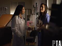 Does Malpractice Lead To Perfect Big Tits Lesbian Action With Sinn Sage And Vicki Chase?