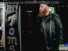 Extreme macho German leather 3-way