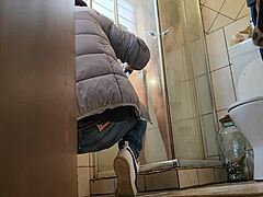 my stepsister is playing with stepmom's see thru dildo in the shower what now