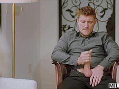 tough boss charli demands assistant fucks her hard with titty fuck and riding, squirting cum on big tits in missionary orgasm!