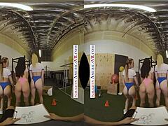 Aiden Ashley, Jazmin Luv, And Lily Larimar Surprise Their Trainer With Monster Cocks!