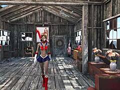 Fallout 4 Sexy at Home with Cute Brunette