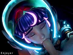 Juno battles Kiriko in an intense anime showdown