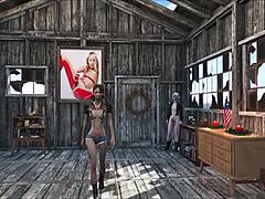 Fallout 4 Sexy at Home with Cute Brunette