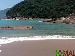 Hardcore Latino Jock Creampied After Bareback on the Beach