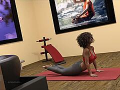 Big City Pleasures 55! Watch Gorgeous Gina Touching Her Pussy Through Her Yoga Pants!