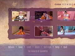 Step mom teases me in bedroom, jerking bottle like cock in hentai game