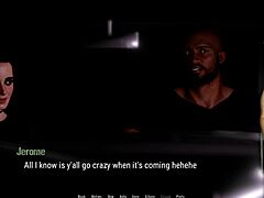 In the hentai tale, brunette with big natural tits undresses in corset at striptease bar for public fantasy