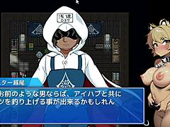 confronting the sea demon in this hentai fishing game