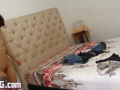 18yo Latina Slut Takes Anal Then Swallows Cum