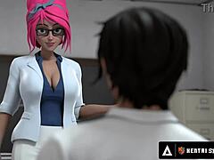 hentai sex school - horny stacked principal milf gets fucked doggystyle in front of the class