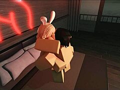 Roblox色情狂干兔女郎骚货