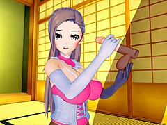 Cute girl excites my big cock in maid costume