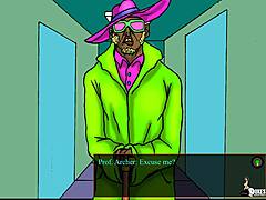 big butt white professor bound and fucked hard by pimp's big black cock