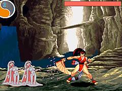 嘿，看这个Toffi-sama游戏，2D色情怪物战斗