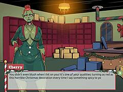 the boss has a huge cock in claus secret surprise!