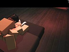Roblox色情狂干兔女郎骚货