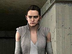 rey auditions for interracial porn in cute anime outfit.