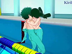 I Watch Rumi Usagiyama Mirko And Tsuyu Asui And Izuku Midoriya Intense Sex In My Hero Academia Hentai