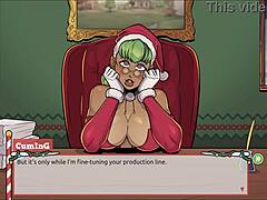 Discover Claus's secret surprise in this Christmas hentai game episode with a naughty elf and sexy Santa wife