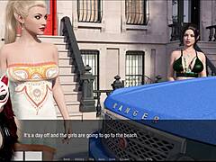 Detailed Adventures Of Kate On The Beach In Public