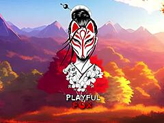 Rough blowjob happens in public toilet.