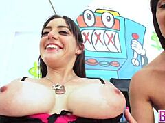 threesome ass fucking session with eva karera and bella nikole black