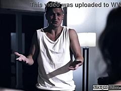 Stepson demands to fuck both his stepmoms in a wild group session with deepthroat and oral action.