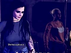 Rough blowjob happens in public toilet.