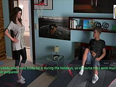 A wife and stepmother share emotional moments in this anime hentai series.