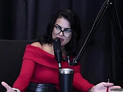 Annie clementine records group session with family support in sheer red