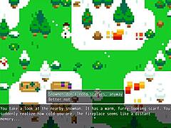 poppy from lol wants to be covered in hot cum for christmas in this hentai game