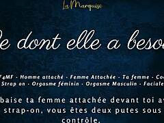 What she craves - French femdom couple in humiliating play