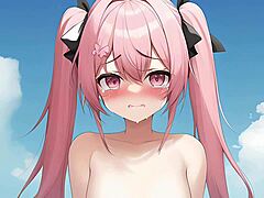 看看这个酷AI动漫女孩创作2号😍