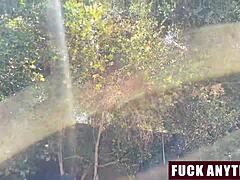 what if three boys bent over and freeused the hot chick in missionary during hardcore camping foursome?