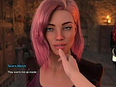 oh wow, these busty elf girls are going wild with dildos in the brothel cosplay scene