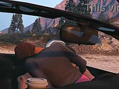 Franklin Feels Excited Getting Hooker Service In Car