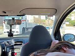 Beautiful Latina Gets Fucked in the Uber, Squirting All Over the Driver