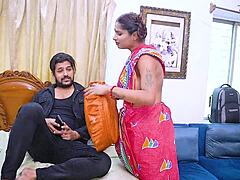 Kamwali bhabhi enjoys hardcore fun with two malkin when alone in this full homemade movie