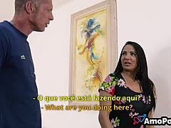 Brazilian stepmom needs stepson’s mags to climax with husband