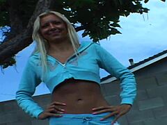 Blonde Mom Bent Over—Can She Take That Huge Tool in Lingerie?