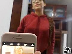 Stepsister just turned 18 and asks for her first porn video