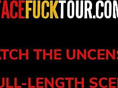 Amateur Blonde Attempts Deepthroat On Huge Dick