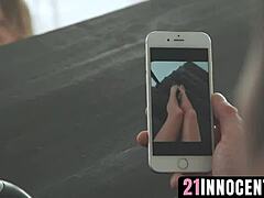 Innocent ivana sucks toes in lingerie during heated bedroom brawl