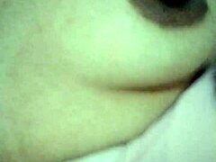 uh touching myself in grandma's living room, feeling so horny with my small tits out...