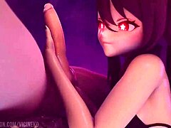 3D porn features intense cock oral action 😈