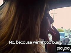 This busty Australian blonde beauty Lisa Seiffert strips naked outdoors, revealing her shaved skinny body and hairless pussy in softcore poses.